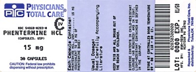 Image Of 15 mg Package Label (0283)