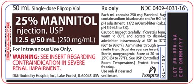 PRINCIPAL DISPLAY PANEL - 50 mL Vial Label - mannitol 03