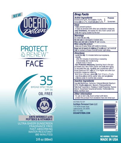 Principal Display Panelocean Potionprotect&amp; Renewfacespf 353 Fl Oz (89ml) (Op Spf35 3oz Protect Renew Face 01)