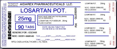 Image Label (Losartan Pot 25mg 50mg 100mg Tab For Cadila 6)