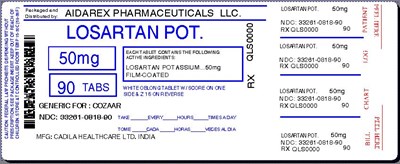 Image Label (Losartan Pot 25mg 50mg 100mg Tab For Cadila 7)