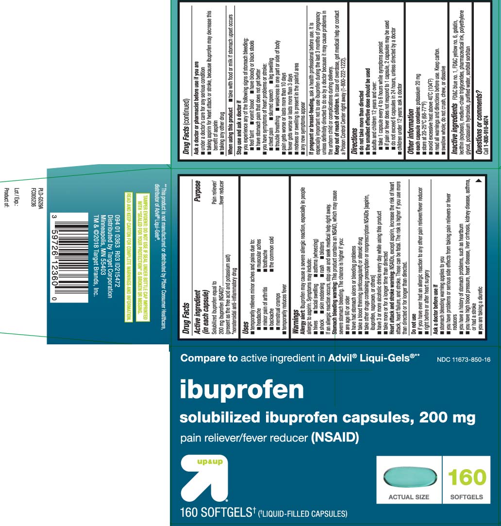 NDC 11673850 Ibuprofen Images Packaging, Labeling & Appearance