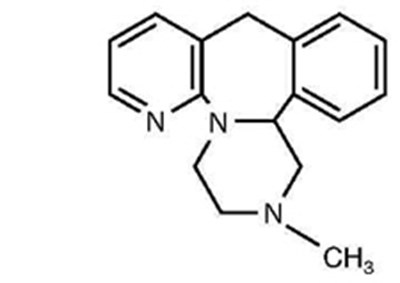 Chemical Structure - mirtazapine tablets usp 1