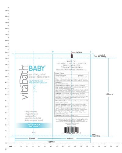 Tube Label (Vb18 37 4oz Diaper Rash Cream Tube 4fda 190522v2)