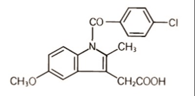 Structural Formula - indomethacin suppository usp 1