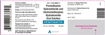 "image Description" (Prometh HCl And Dextro Hbr 118ml Bottle Label)