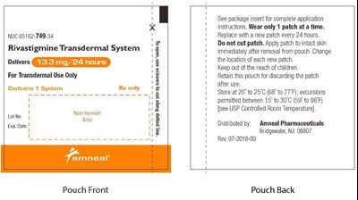 13.3 Pouch (Rivastigmine Transdermal System 22)