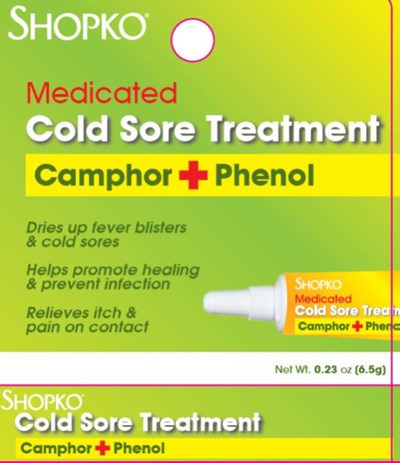 Front Of Box Of Shopko Medicated Cold Sore Treatment (8b92923f 8dff 4736 B1fb 35ac03f82bcb 01)