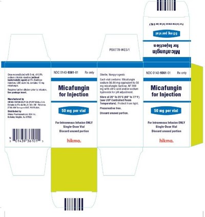 Micafungin For Injection 50 mg Per Vial Carton Label (Micafungin For Injection 4)