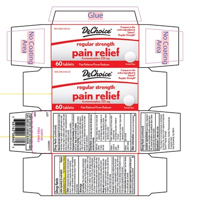 Drx Choice Regular Strength Pain Relief 60 Tablets (Tylenol 01)