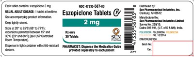 eszopiclone-label-2mg - eszopiclone label 2mg
