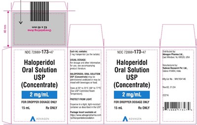 Image Description (Haloperidol 15ml Carton Label)