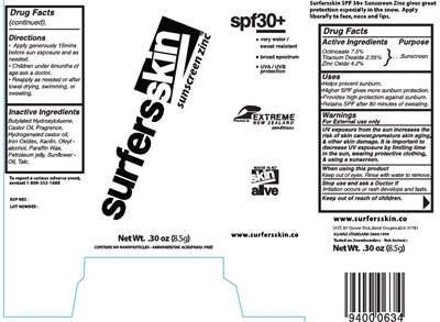 Sufersskin Sunscreen Zinc2 (Surferszinc Outer)