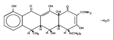 structural formula of doxycycline monohydrate - doxycycline hyclate capsules   hikma 1