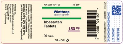 irbesartan-06.jpg PRINCIPAL DISPLAY PANEL - 150 mg Tablet Bottle Label - irbesartan 06