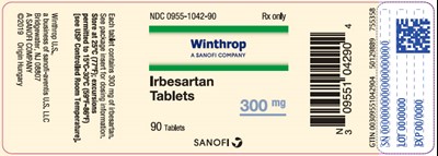 irbesartan-07.jpg PRINCIPAL DISPLAY PANEL - 300 mg Tablet Bottle Label - irbesartan 07