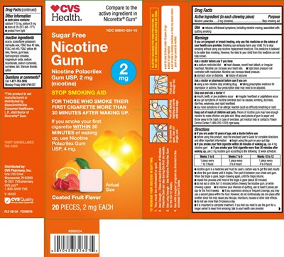 Nicotine Gum 2 mg And 4 mg Coated Fruit 1