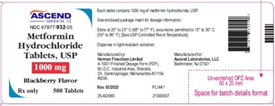 metformin-fig-3.jpg Container Label 1000 mg 500 Counts - metformin fig 3