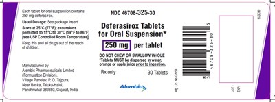 deferasirox-250mg.jpg 30 Tablets - deferasirox 250mg