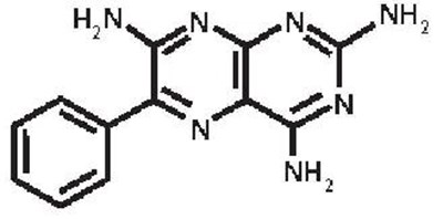 Triamterene-molec-struc (Triamterene And Hydrochlorothiazide Capsules Usp 2)