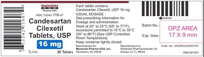 Lab (Candesartan Container 16mg 30s)