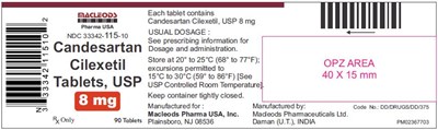 Lab (Candesartan Container 8mg  90s)
