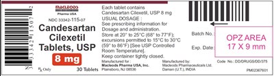 Lab (Candesartan Container 8mg 30s)