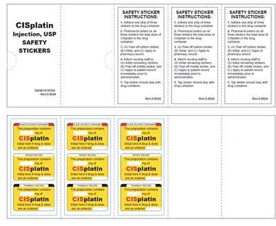 image-04.jpg safety stickers enclosed to Cisplatin Injection, USP 50 mg/50 mL carton - image 04