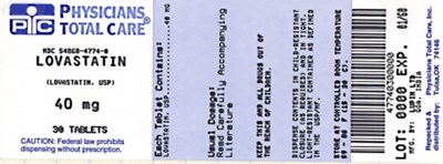 Image Of 40 mg Package Label (4774)