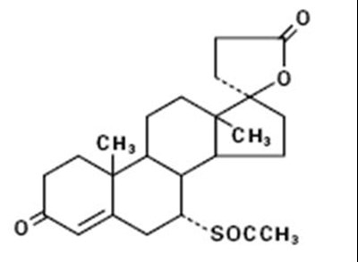 spironolactone-structure-image.jpg Chemical Structure - spironolactone structure image