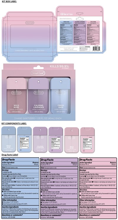 Smart Care 3 Hand Sanitizers 1.35 Fl Oz (70108262 14)