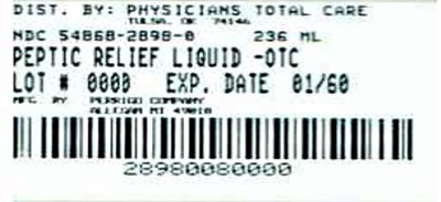 Stomach Relief Label (2898)