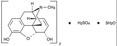 Chemical Structure (Morphine Sulfate 01)