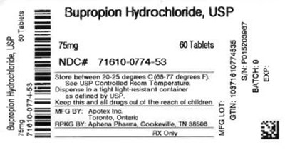 Bottle Label 75 mg - 71610 0774 53