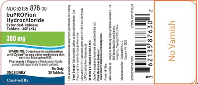 Image Description (Bupropion HCl 300mg Bottle Label)