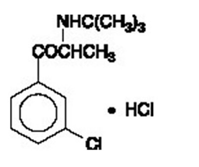 Image Description (Bupropion HCl Structure)