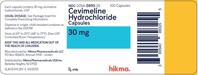 Cevimeline-caps-label (Bottle Label 30mg)