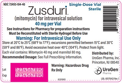 Principal Display Panel (40 mg Vial Label)