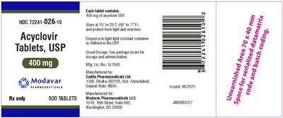 Acyclovir-400mg-500tabs (Acyclovir 400mg 500tabs)