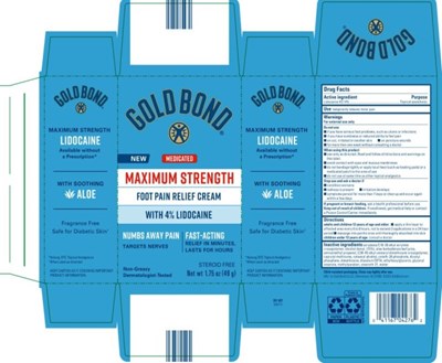 Gold Bond Maximum Strength Foot Pain Relief Creamnet Wt 1.75 Oz (49g) (Gold Bond Maximum Strength Foot Pain Relief Cream 01)