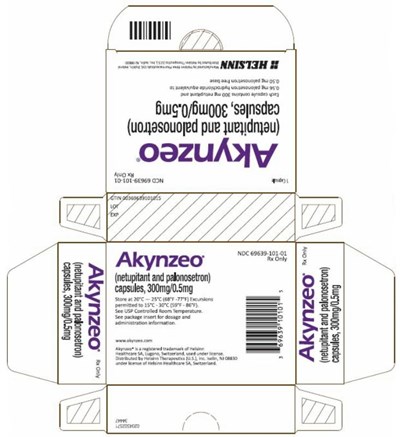 NDC 62856-796-01 Akynzeo (netupitant and palonosetron) capsules, 300mg/0.5mg - akynzeo 8