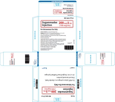 Package Label – Principal Display Panel – Sugammadex 2 mL Single-dose Carton Label (Sug01 0004 14)