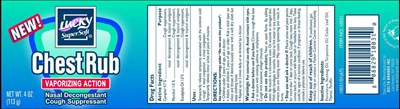 Image Of Package Label (Chestrub13 07 09)