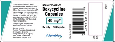 30 Capsules (Doxycycline 40 mg)