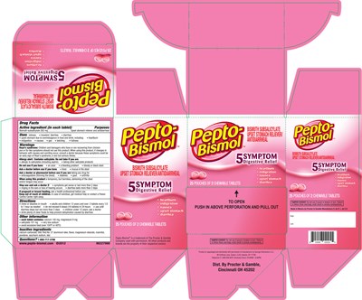 Package Label - PeptoBismol 25