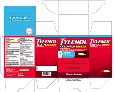 TylenolColdFluSevere_25.jpg Package Label - TylenolColdFluSevere 25