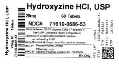 Bottle Label 25 mg (71610 0686 53)