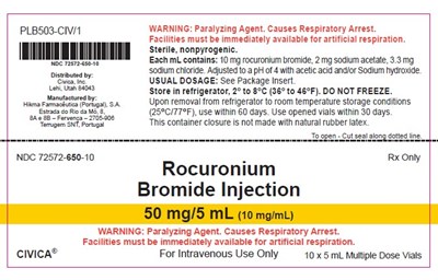72572-650-10 (Rocuronium Bromide Injection 6)