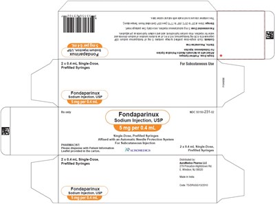 fondaparinux-fig20.jpg PACKAGE LABEL-PRINCIPAL DISPLAY PANEL - 5 mg per 0.4 mL - Prefilled Syringe-Carton (2 Syringes) - fondaparinux fig20