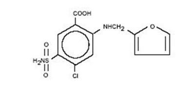 Image Description (Furosemide Tabs Structure)